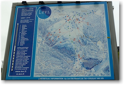 pistenplan von levi, FI