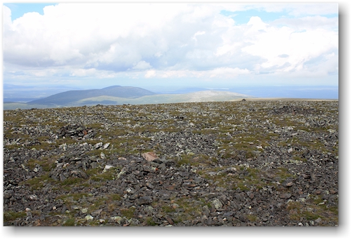 aussicht vom gipfel des taivaskero richtung norden im nationalpark pallas-yllaestunturin, FI