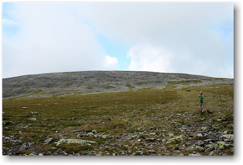 auf dem weg zum gipfel des taivaskero im nationalpark pallas-yllaestunturin, FI
