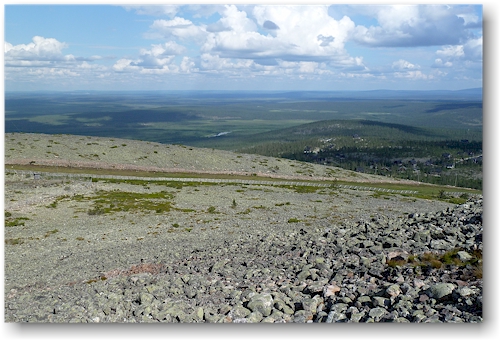 skipiste auf dem levi tunturitie bei levi, FI