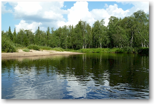 auf dem kapsajoki bei levi, FI