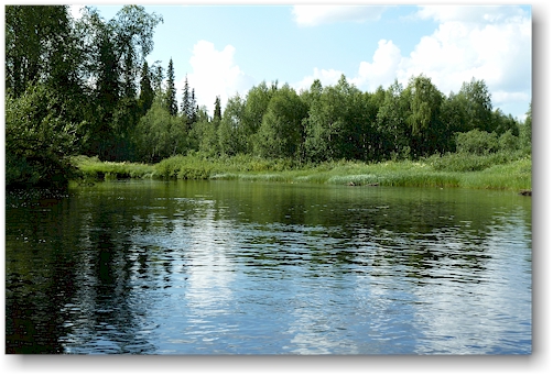 auf dem kapsajoki bei levi, FI