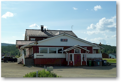 empfang des yllaeksen ykkoes caravan in aekaeslompolo, FI
