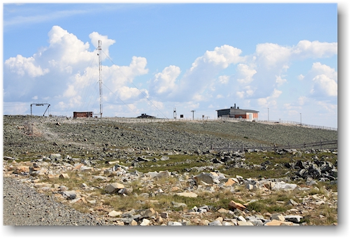 bergstation auf dem yllaestunturi auf 608 meter ueber meer