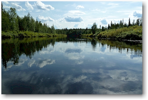 kajaktour auf dem aekaesjoki