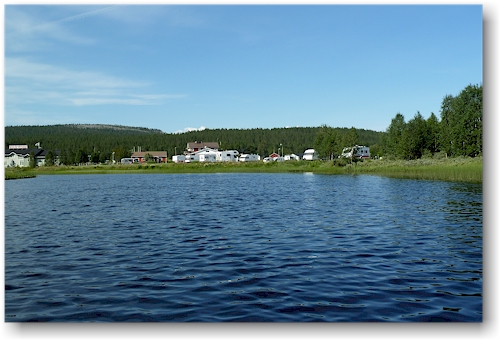 aekaesjoki beim yllaeksen ykkoes caravan in aekaeslompolo, FI