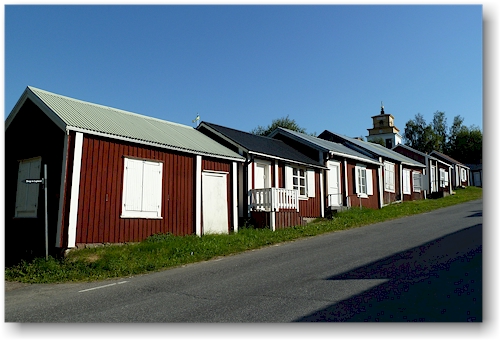 huetten (kyrkstugor) im kyrkstad von gammelstad