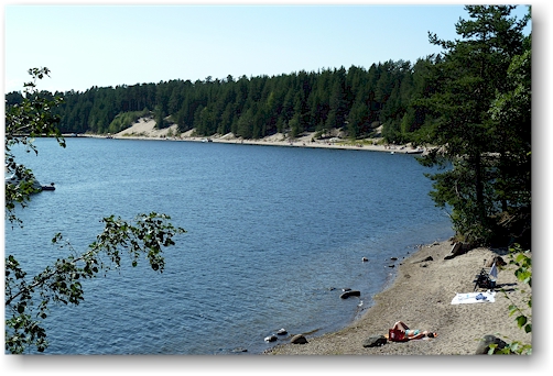 sandstrand beim first camping lulea, SE