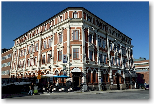 backsteinhaus im stadtzentrum vom lulea, SE
