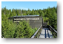 westeingang des skuleskogens nationalpark