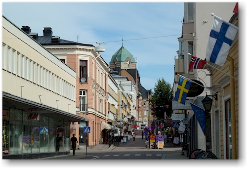 fussgaengerzone im zentrum von haernoesand, SE