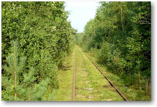 freie fahrt auf dem schnurgeraden gleis