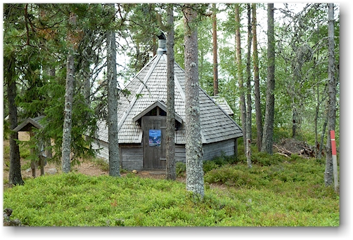 schutzhuette auf dem jaervsoeklack im jaervsoeklacken naturreservat
