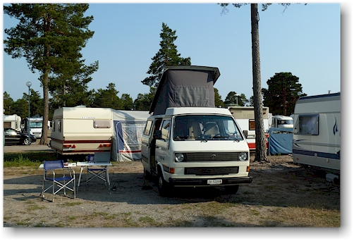 unser joker auf dem havsbad und camping bei stenoe, SE