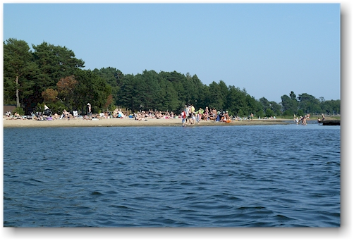 badestrand beim stenoe havsbad und camping