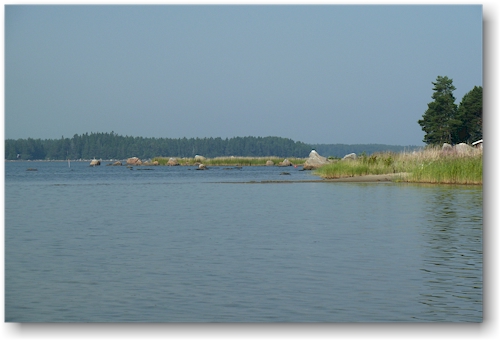 flaches wasser suedlich der insel sandskaer