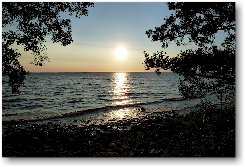 abendsonne ueber dem vaenern bei haellekis, SE
