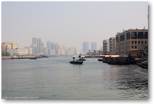 blick auf den creek in dubai