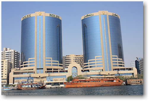 twin towers - auch rolex towers genannt - am creek in dubai