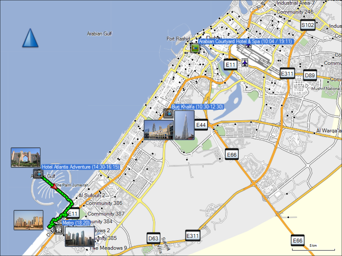 wegstrecken fussmaersche in dubai