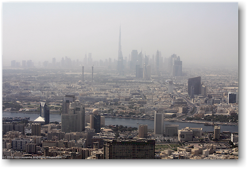 stadtzentrum von dubai mit burj khalifa