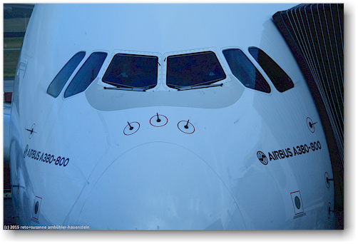 cockpit des airbus A380 auf dem flughafen melbourne