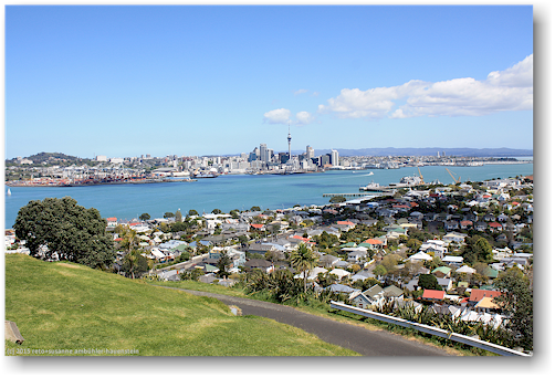 blick vom mount victoria reserve bei devonport auf auckland