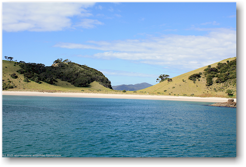 sandstrand in der bay of island