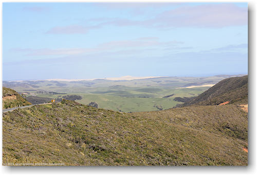 blick von cape reinga auf die sandduenen