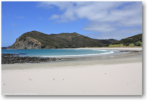 sandstrand in der tapotupotu bay