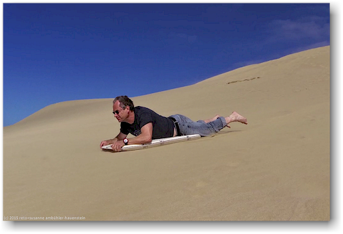 sandsurfen bei te paki