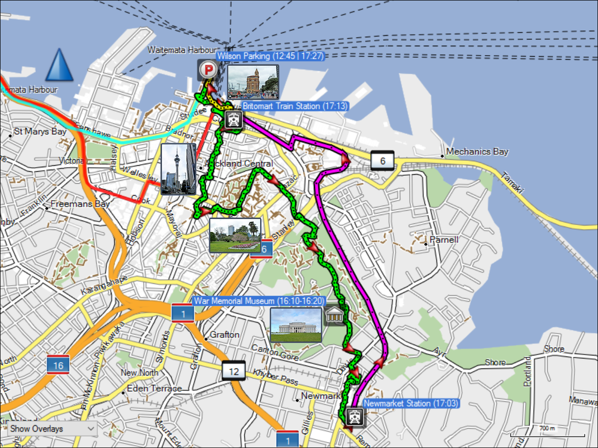 wegstrecken in auckland