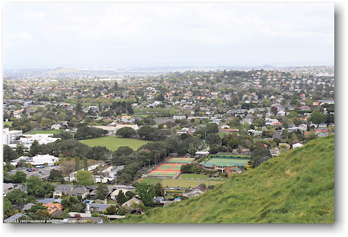 blick vom mount eden auf auckland
