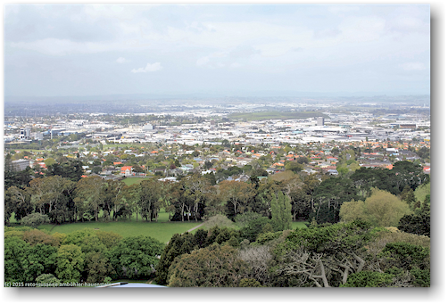blick vom one tree hill auf auckland