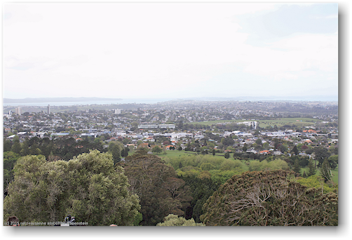 blick vom one tree hill auf auckland