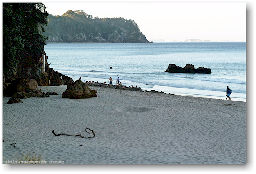 abendstimmung an der hot water beach