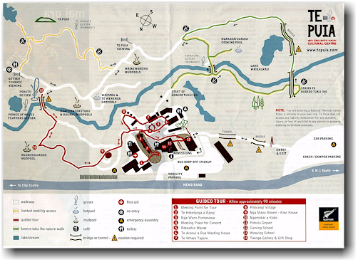 plan des te puia in rotorua