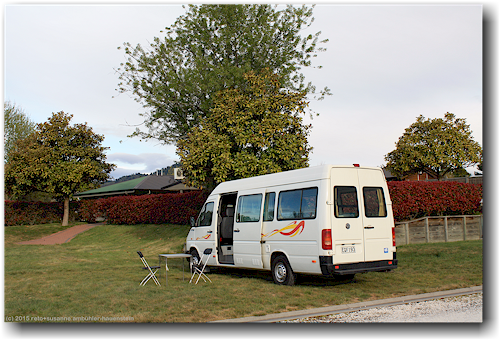 unser campervan auf dem lake taupo top 10 holiday resort