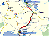 karten und hoehenprofile der fahrt von rotorua nach taupo und der wanderung entlang des waikato river