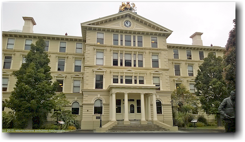 government wooden building (hoelzernes regierungsgebaeude) in wellington