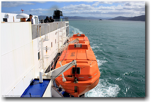 interislander ferry in der cook strait