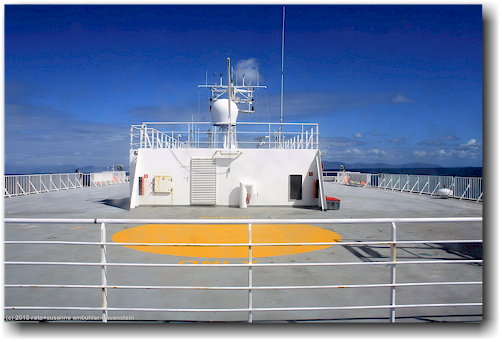 oberdeck der interislander ferry