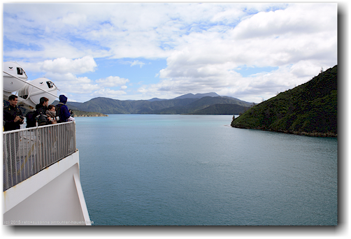 an bord der interislander ferry im tory channel