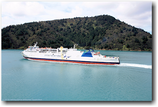 interislander faehre richtung wellington