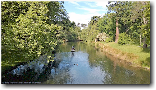 kanal im botanischen garten in christchurch
