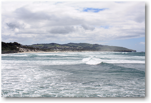 bucht bei der saint clair beach in dunedin