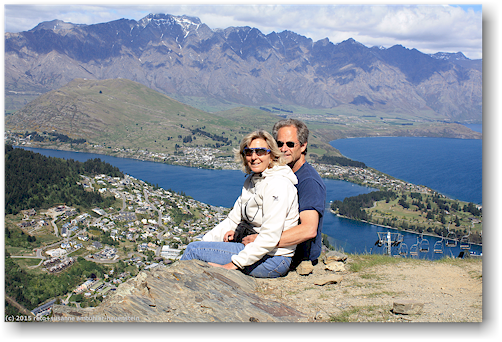 susanne und reto auf dem bob's peak bei queenstown