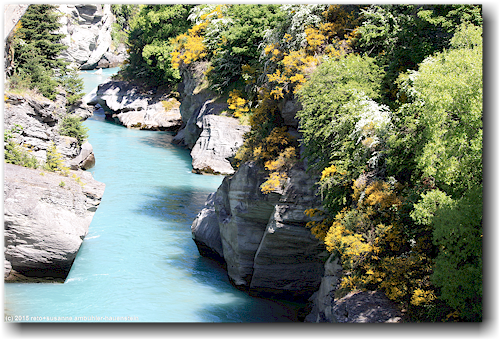 schlucht des shotover river bei arthur's point