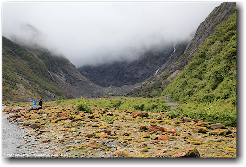 tal des waiho river am fuss des franz josef glacier