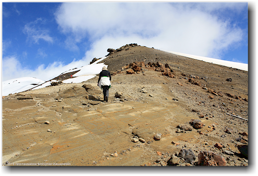 tongariro alpine crossing track: aufstieg zum mount tongariro